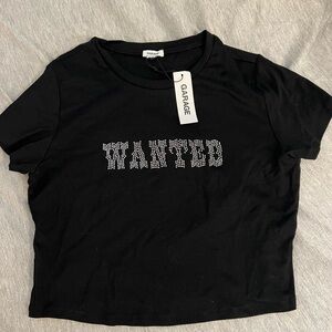 Garage Black Cotton Blend T-Shirt